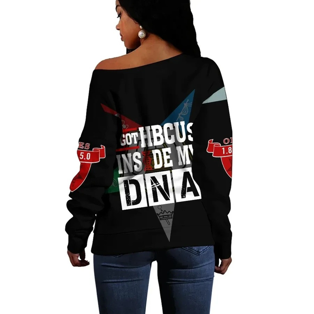 Order of the Eastern Star HBCU DNA Offshoulder, African Women Off Shoulder For Women