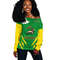 Ethiopia Lion Of Zion Women Off Shoulder - Stripes Style, African Women Off Shoulder For Women
