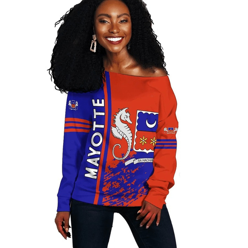 Mayotte Women Off Shoulder Quarter Style, African Women Off Shoulder For Women