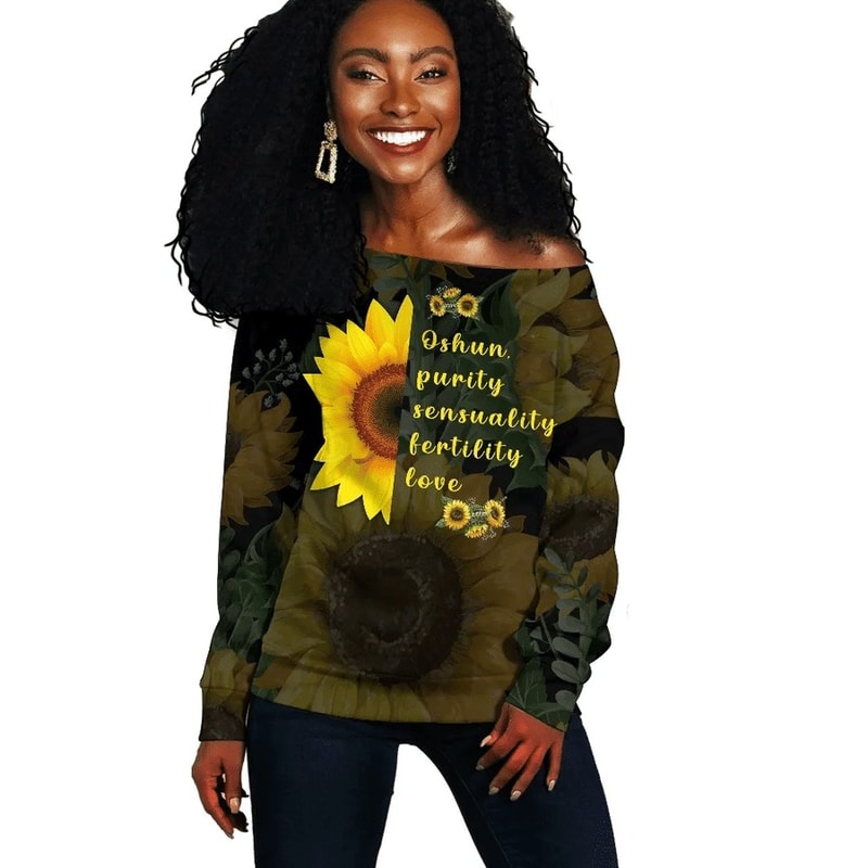 Orisha Oshun Off Shoulder - Sunflower, African Women Off Shoulder For Women