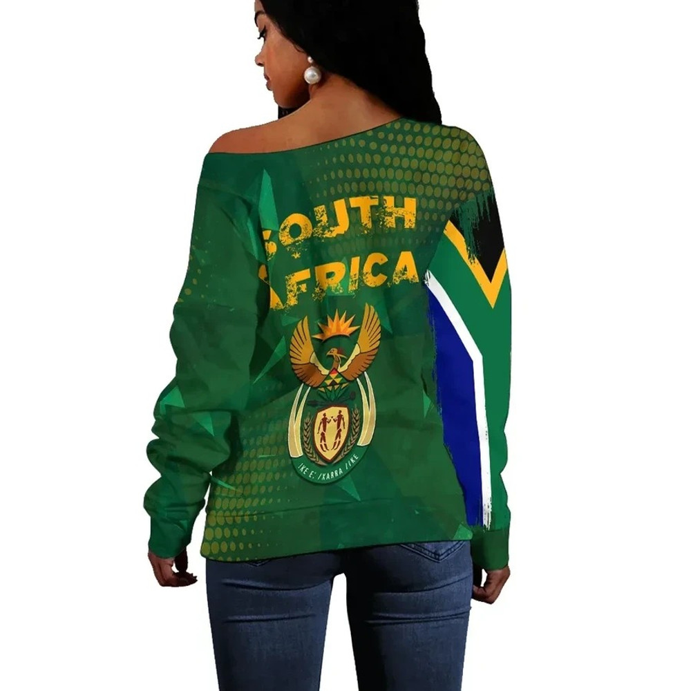 South Africa Flag Off Shoulder - Fid Style, African Women Off Shoulder For Women