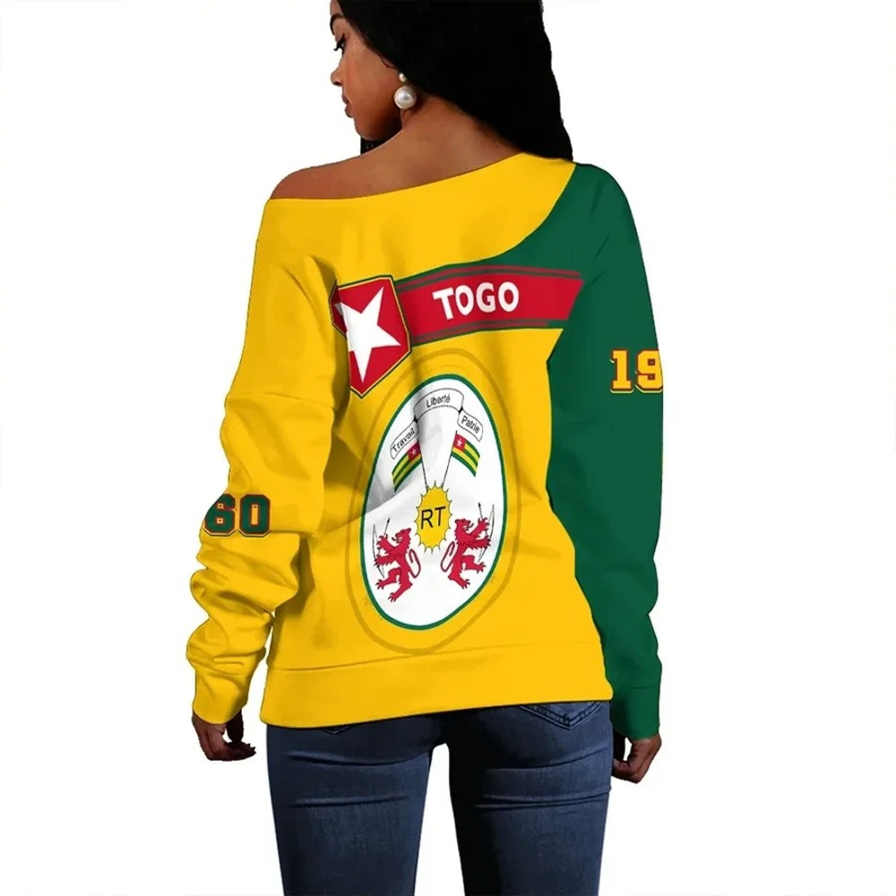 Togo Women Off Shoulder Pentagon Style, African Women Off Shoulder For Women