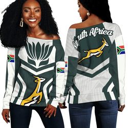 South Africa Springbok Protea - Ryan Style, African Women Off Shoulder For Women