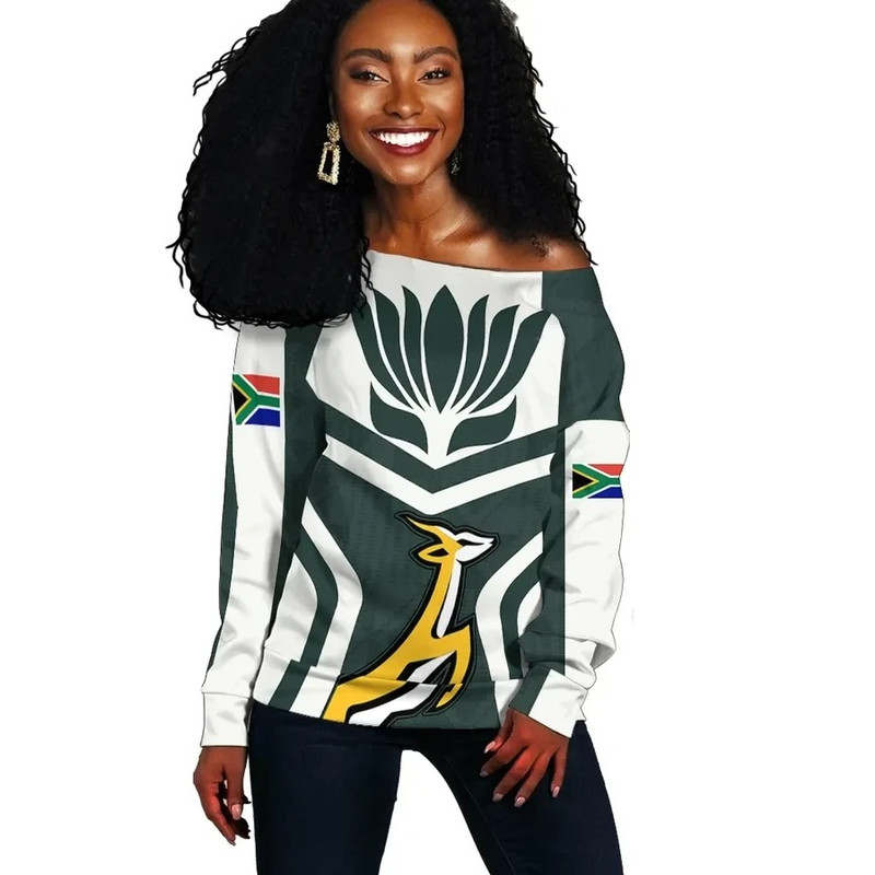 South Africa Springbok Protea - Ryan Style, African Women Off Shoulder For Women