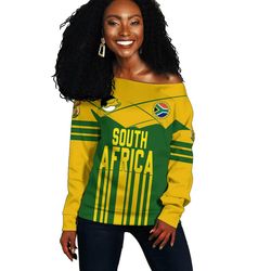 Sport South Africa Springbok Women's Off Shoulder, African Women Off Shoulder For Women