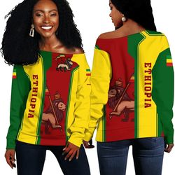 Lion Of Judah Ethiopian Women Off Shoulder - Fifth Style, African Women Off Shoulder For Women