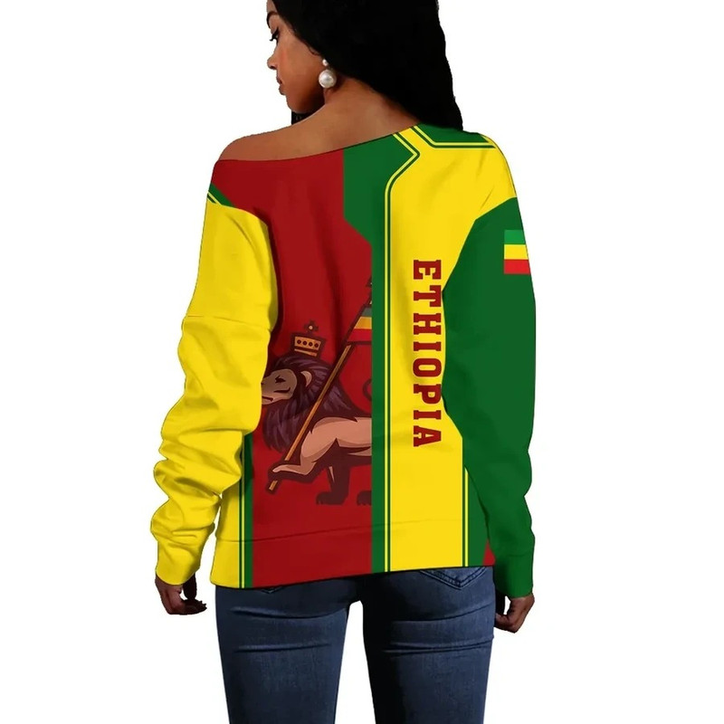 Lion Of Judah Ethiopian Women Off Shoulder - Fifth Style, African Women Off Shoulder For Women
