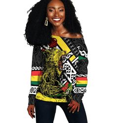 Reggae Lion Roar Off shoulder, African Women Off Shoulder For Women