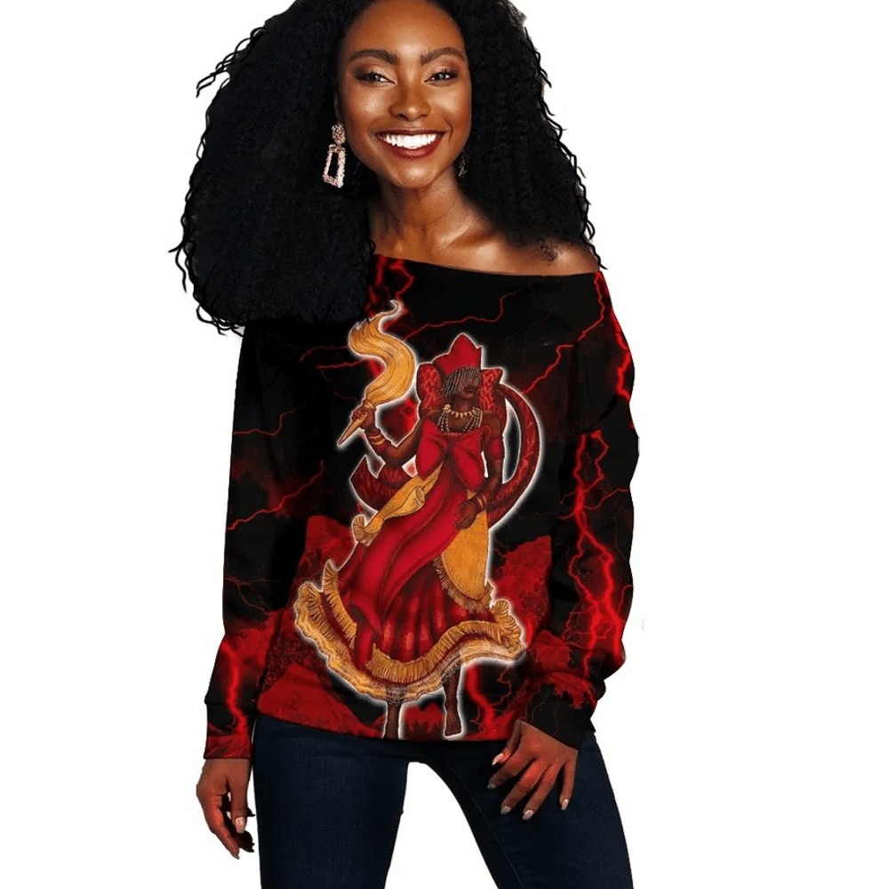 Thunder Orisha Oya Off Shoulder, African Women Off Shoulder For Women