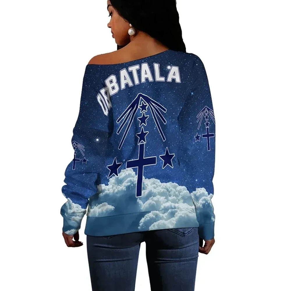 Yoruba Orisha Obatala Off Shoulder, African Women Off Shoulder For Women