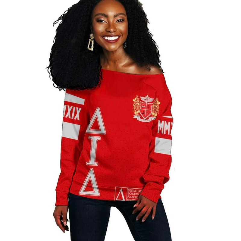 MCM Delta Iota Delta Women Off Shoulder, African Women Off Shoulder For Women