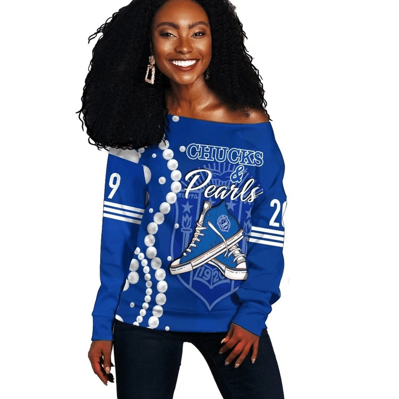 Zeta Phi Beta K.H Pearls Women Off Shoulder, African Women Off Shoulder For Women