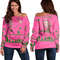 Christmas Letters Sorority Delta Zeta Women Off Shoulder Sweatshirt, African Women Off Shoulder For Women
