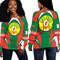 Madagascar Action Flag Off Shoulder Sweaters, African Women Off Shoulder For Women