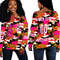 Delta Phi Chi Camo Off Shoulder Sweaters 01, African Women Off Shoulder For Women
