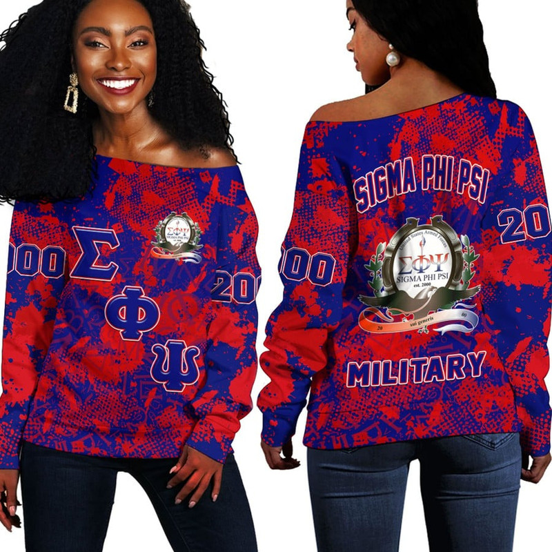 Sigma Phi Psi Sport Style Off Shoulder Sweaters, African Women Off Shoulder For Women