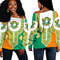 Ivory Coast Dashiki Off Shoulder Sweater, African Women Off Shoulder For Women