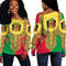 Republic Of The Congo Dashiki Off Shoulder Sweater, African Women Off Shoulder For Women