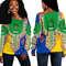 Comoros Dashiki Off Shoulder Sweater, African Women Off Shoulder For Women