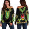 Guinea Bissau Dashiki Off Shoulder Sweaters, African Women Off Shoulder For Women