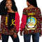 Angola Kente Pattern Off Shoulder Sweater, African Women Off Shoulder For Women