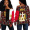 Egypt Kente Pattern Off Shoulder Sweater, African Women Off Shoulder For Women
