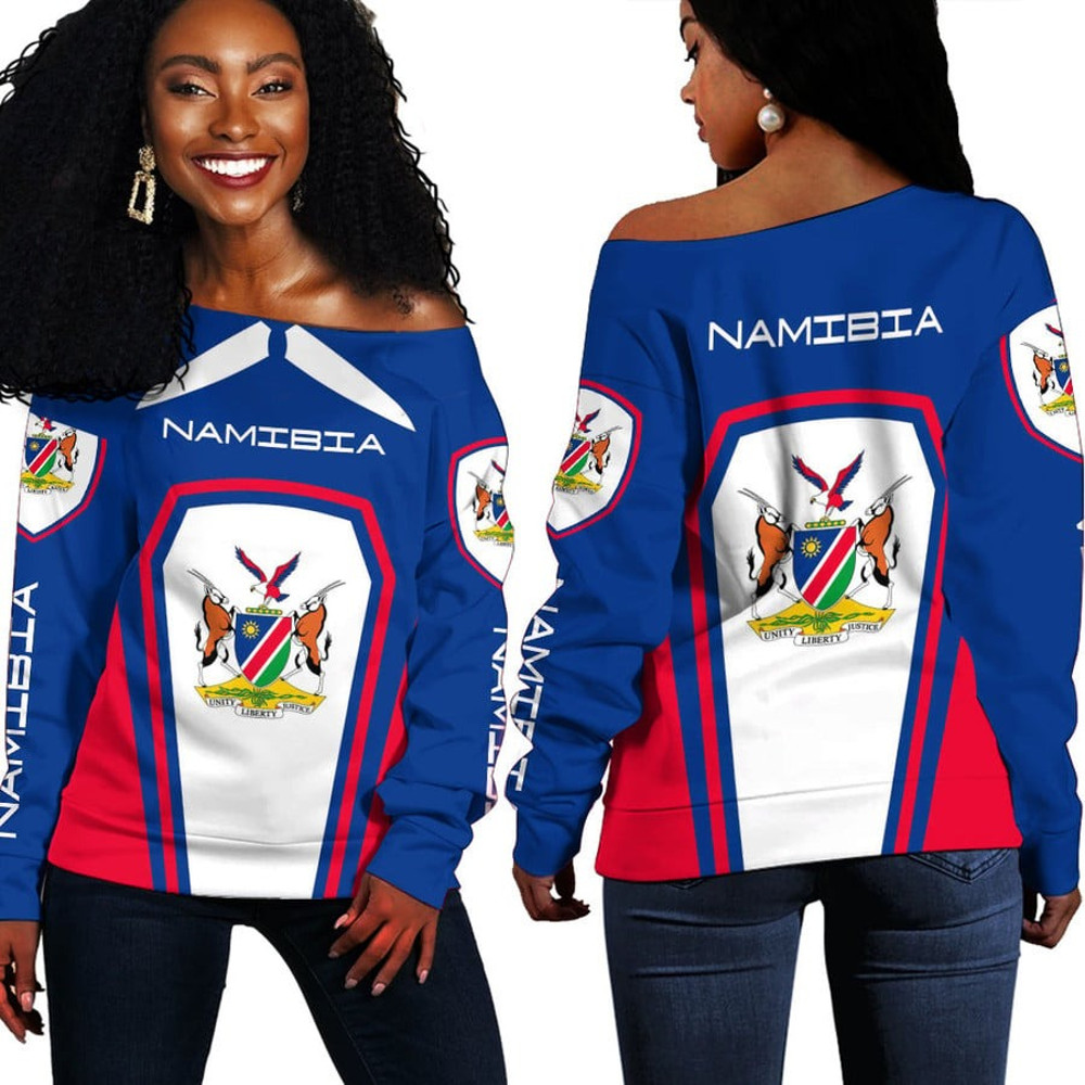 Namibia Women's Off Shoulder Sweaters, African Women Off Shoulder For Women