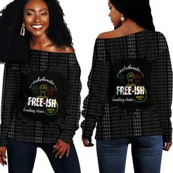 free ish breaking chain off shoulder sweaters, african women off shoulder for women