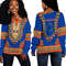 Africa Zone Off Shoulder Sweaters - Cape Verde Traditional Dashiki, African Women Off Shoulder For Women