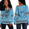 Africa Zone Off Shoulder Sweaters - Botswana Traditional Dashiki, African Women Off Shoulder For Women