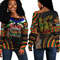 Lesotho Women's Off Shoulder Sweatshirt Black History Live it Learn it Make it, African Women Off Shoulder For Women