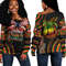 Liberia Women's Off Shoulder Sweatshirt Black History Live it Learn it Make it, African Women Off Shoulder For Women