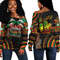 Nigeria Women's Off Shoulder Sweatshirt Black History Live it Learn it Make it, African Women Off Shoulder For Women
