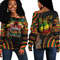 Mozambique Women's Off Shoulder Sweatshirt Black History Live it Learn it Make it, African Women Off Shoulder For Women