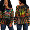 Namibia Women's Off Shoulder Sweatshirt Black History Live it Learn it Make it, African Women Off Shoulder For Women