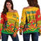 Republic Of The Congo Special Women's Off Shoulder SweatShirt, African Women Off Shoulder For Women