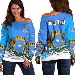 somalia special women's off shoulder sweatshirt, african women off shoulder for women