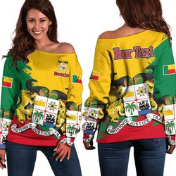 benin special women's off shoulder sweatshirt, african women off shoulder for women
