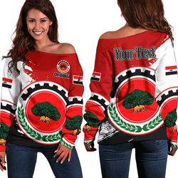 oromia special women's off shoulder sweatshirt, african women off shoulder for women