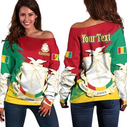 guinea special women's off shoulder sweatshirt, african women off shoulder for women