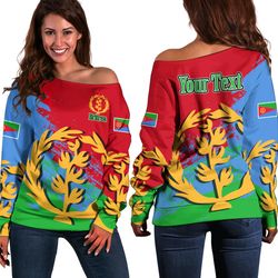 eritrea special women's off shoulder sweatshirt, african women off shoulder for women