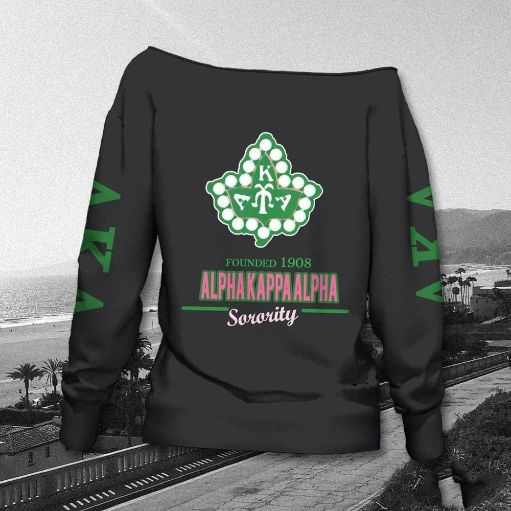 Ivy League AKA Sorority Est 1908 Women Off Shoulder, African Women Off Shoulder For Women