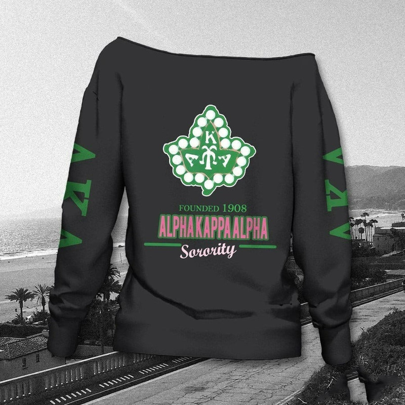 Ivy League AKA Sorority Est 1908 Women Off Shoulder, African Women Off Shoulder For Women