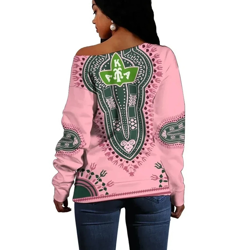 AKA Sorority Dashiki Offshoulder, African Women Off Shoulder For Women