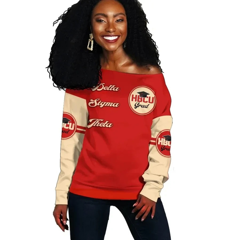 Delta Sigma Theta HBCU Grad Offshoulder 03, African Women Off Shoulder For Women