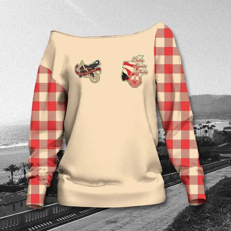 Blessed Delta Sigma Theta Diva Women Off Shoulder 03, African Women Off Shoulder For Women