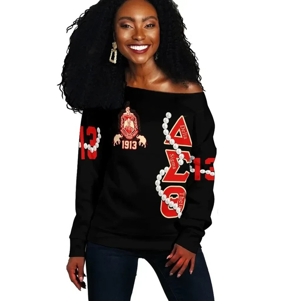 Delta Sigma Theta Pearl Offshoulder 03, African Women Off Shoulder For Women