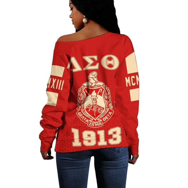 MCM Delta Sigma Theta Women Off Shoulder 03, African Women Off Shoulder For Women
