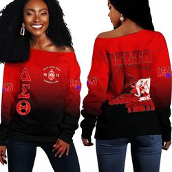 Delta Sigma Theta Off Shoulder Sweaters 06, African Women Off Shoulder For Women