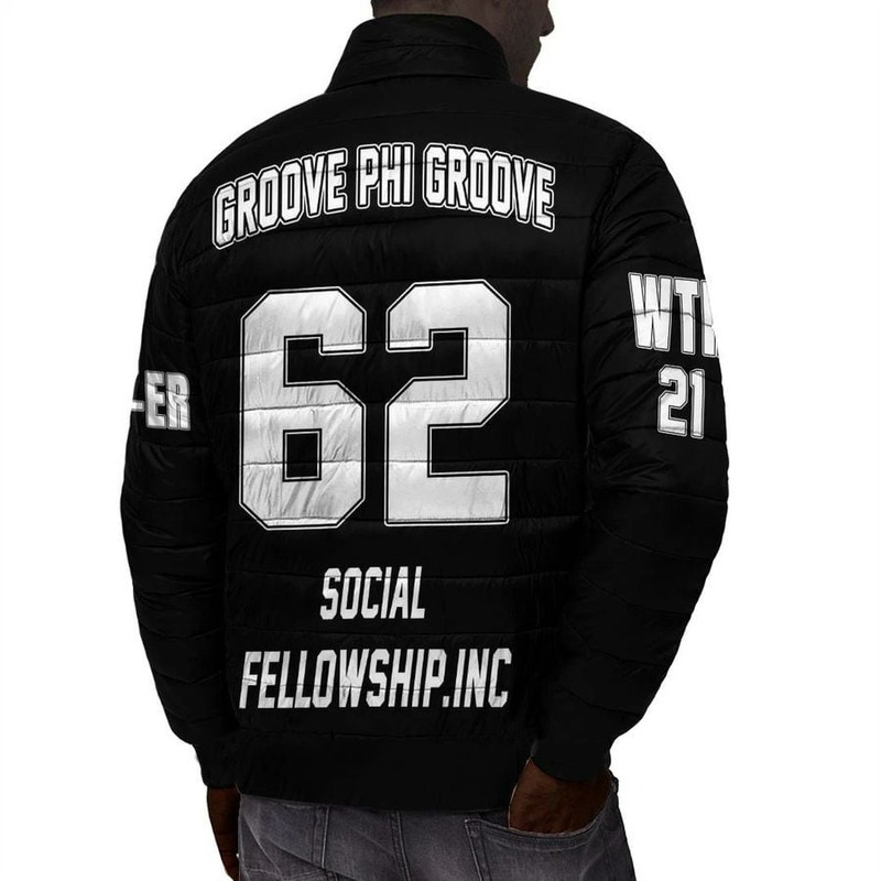 Custom Groove Phi Groove Padded Jackets, African Padded Jacket For Men Women